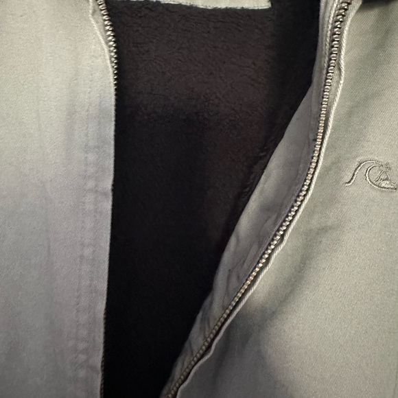 Quicksilver Men’s Grey Lined Jacket Size L - Picture 3 of 6